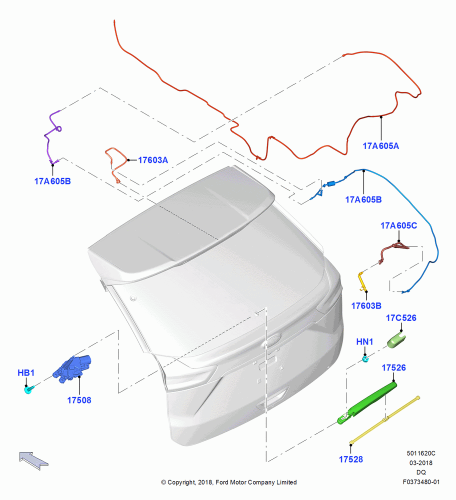 20C - Rear Window Wiper and Washer, North American Markets; 06/SEP/2018