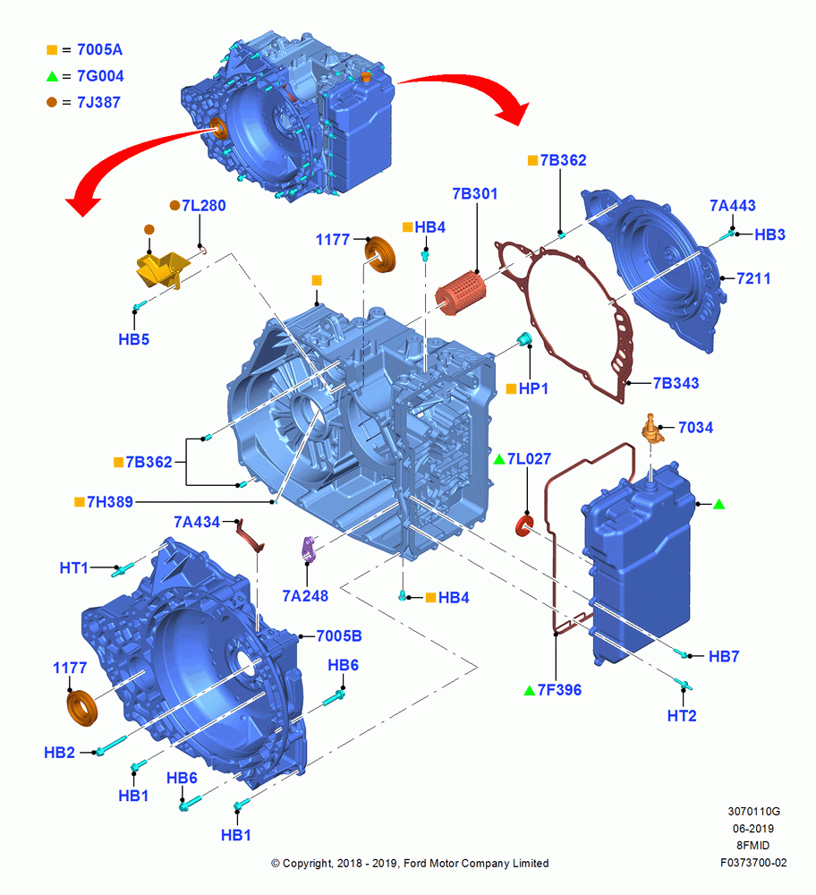 10G - Transmission External Components, 8 Speed Auto Transmission 8F57; 06/SEP/2018