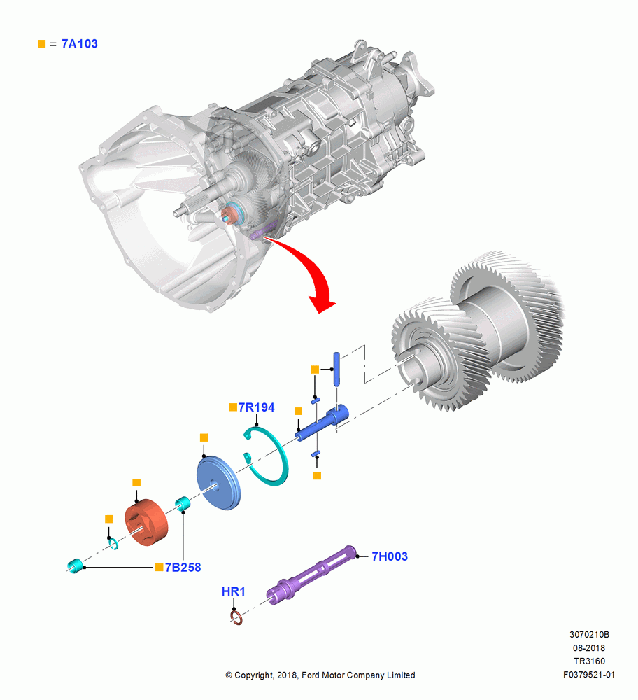 10B - Transmission Pump Assy, 6 Spd Man Trans-3160; 02/JUN/2016
