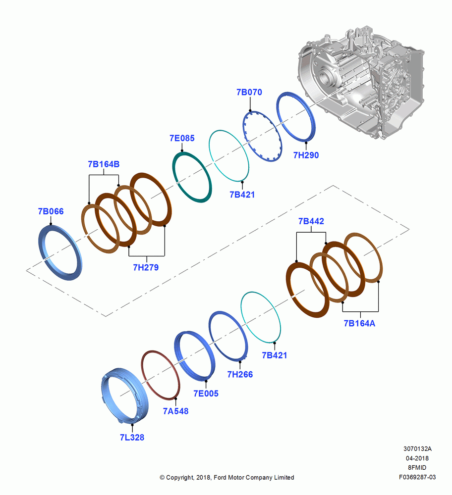 32A - Intermediate Clutch and Components, 8 Speed Auto Trans 8F35, Same As A Clutch; 06/SEP/2018