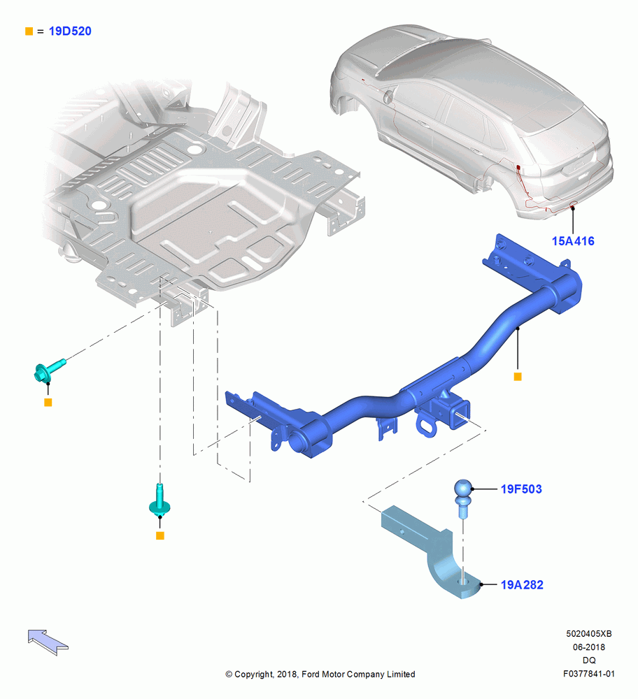05XB - Tow Bar, Accessory; 06/SEP/2018