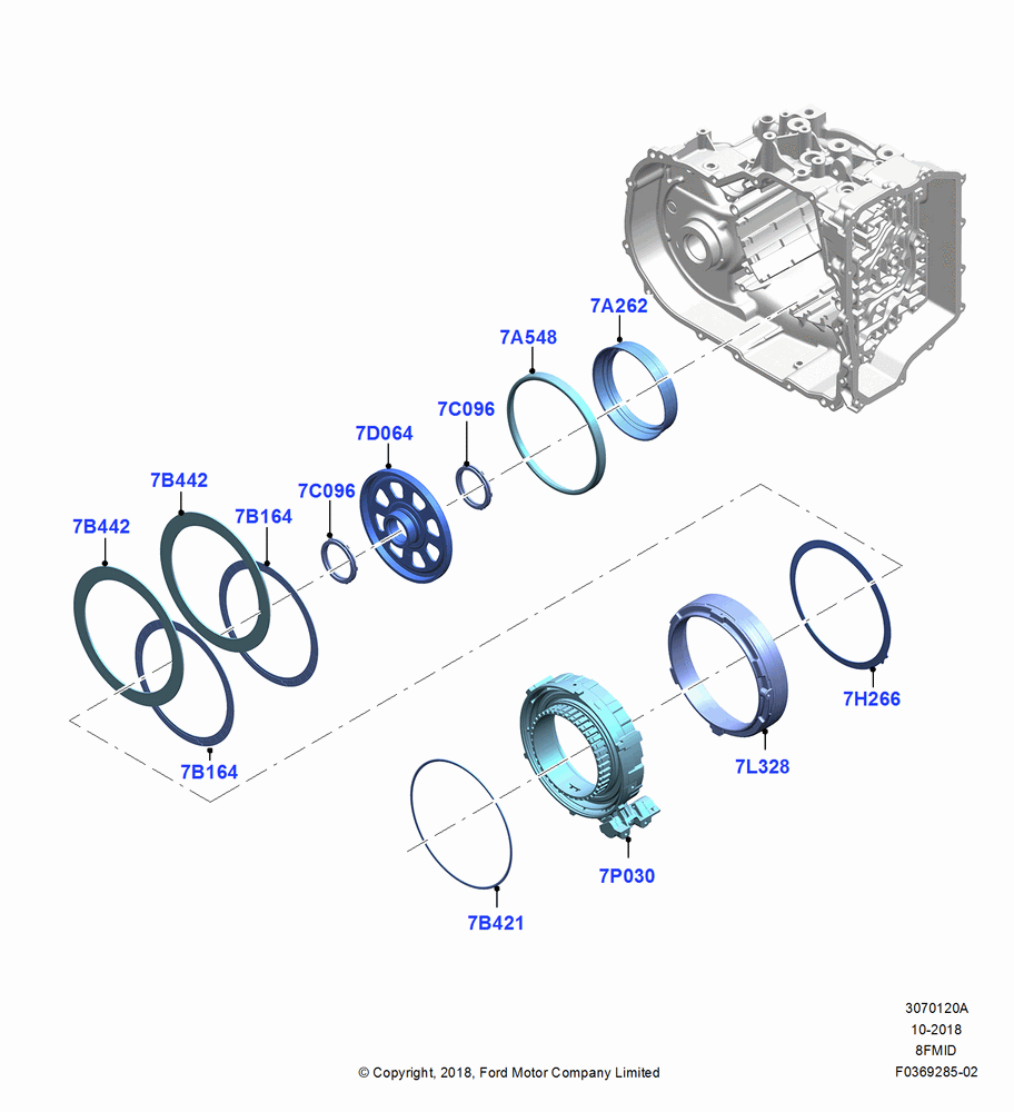 20A - Reverse Clutch and Components, 8 Speed Auto Trans 8F35; 06/SEP/2018