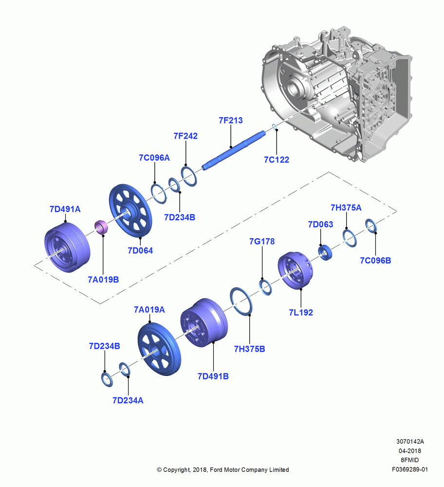 42A - Planetary Gear Sets, 8 Speed Auto Trans 8F35; 06/SEP/2018