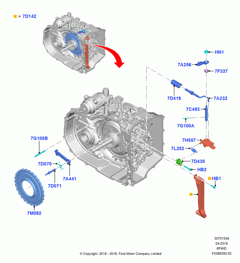 55A - Transmission Control Mechanisms, 8 Speed Auto Trans 8F35; 06/SEP/2018