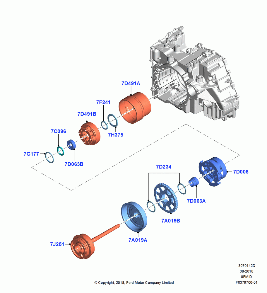 42D - Planetary Gear Sets, 8 Speed Auto Transmission 8F57; 06/SEP/2018