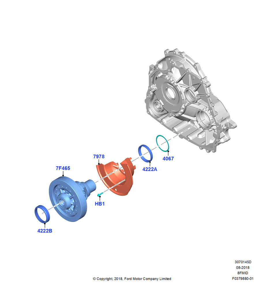 45D - Automatic Transaxle Diff.Component, 8 Speed Auto Transmission 8F57; 06/SEP/2018