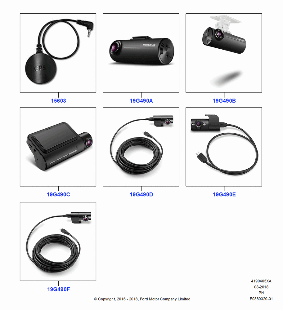 05XA - Camera Equipment, Accessory, Thinkware Cams; 14/NOV/2016-01/MAR/2019
