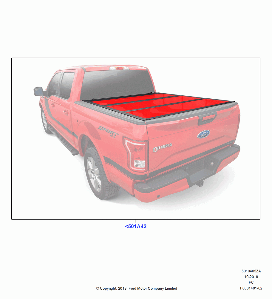 05ZA - Pick Up Box/Tailgate and Tonneau, (+) North American Markets, With 8' Styleside Box-Steel, Accessory, Hard Painted Folding Tonneau Covers; 20/OCT/2014