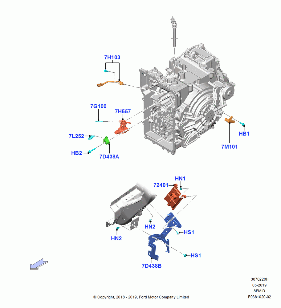20H - Transmission Modules and Sensors, 8 Speed Auto Transmission 8F57; 06/SEP/2018
