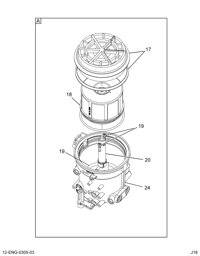 ....COLLECTOR FUEL FILTER U (Intl. 881011L016) 3/3