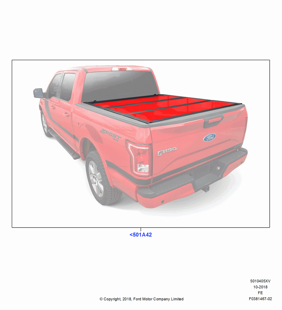 05XV - Pick Up Box/Tailgate and Tonneau, With 6 3/4' Styleside Steel Box, Accessory, Hard Painted Folding Tonneau Covers; 11/JUL/2016