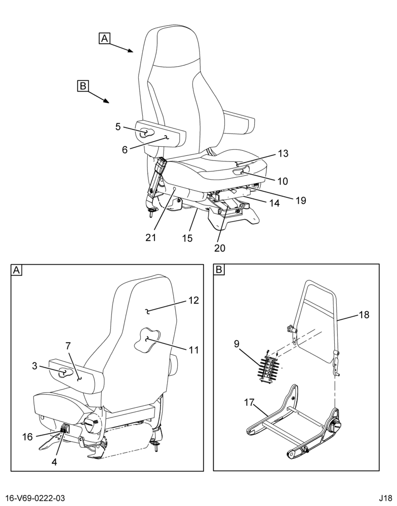 ..SEAT,DRIVER , AIR CLOTH CREW C (FC4Z-7260012-A)