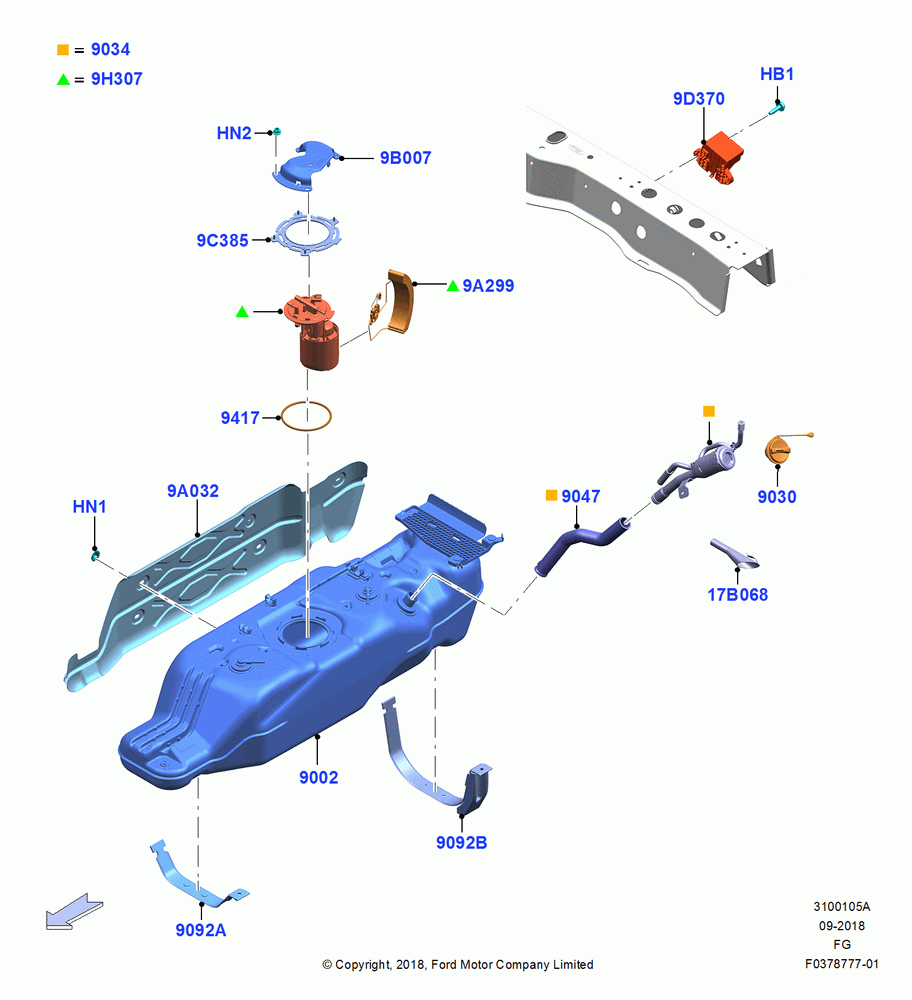 05A - Fuel Tank, 2.3L EcoBoost; 26/NOV/2018