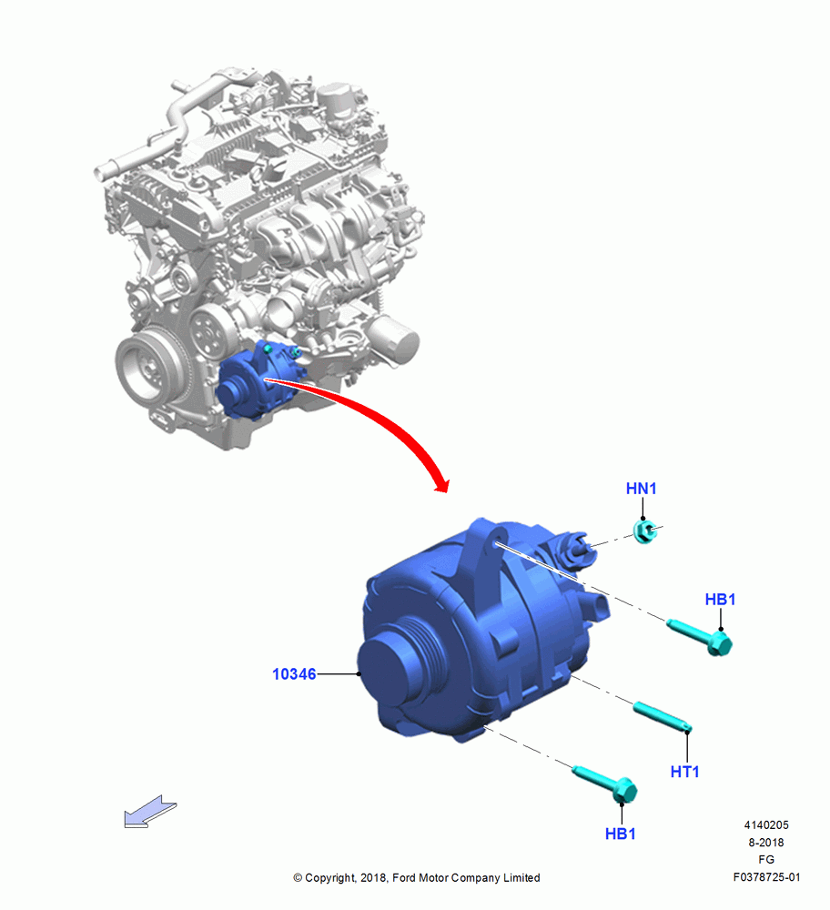 05 - Alternator and Mountings; 26/NOV/2018