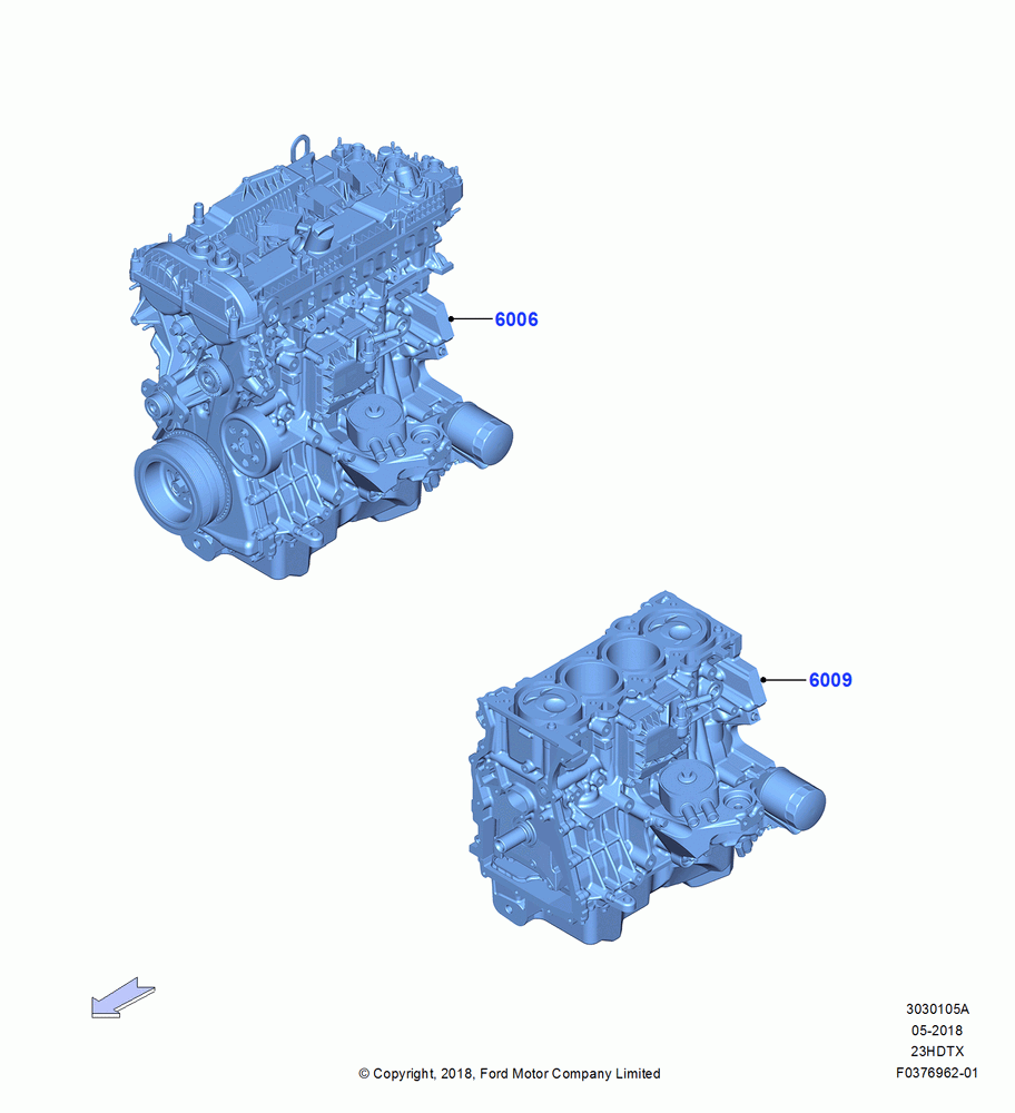05A - Service Engine and Short Block, 2.3L EcoBoost; 26/NOV/2018
