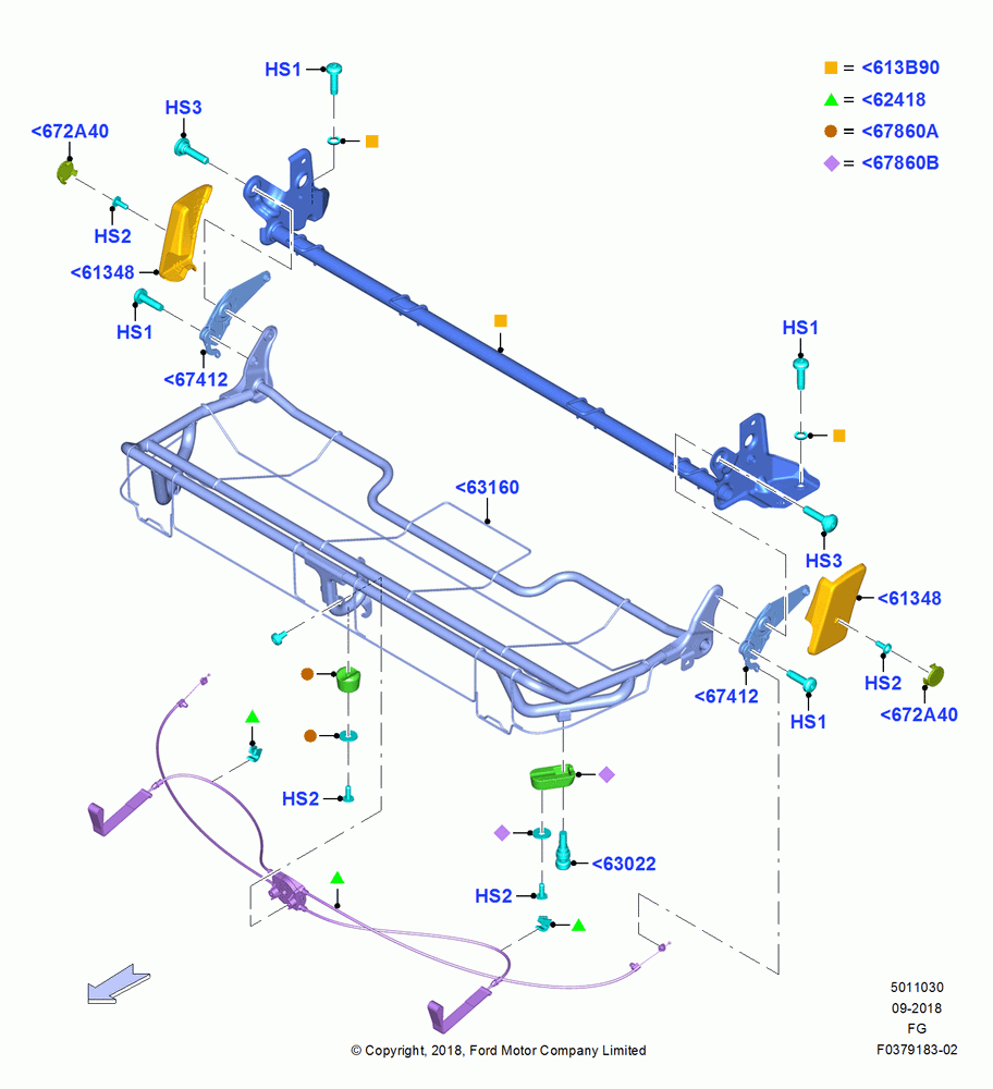 30 - Rear Seat Base, With 2nd Row Bench Seat - 3 Passngr; 26/NOV/2018
