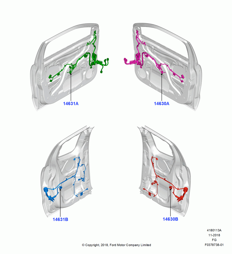 13A - Wiring - Body Closures, Chassis Cab - RAP, Super Single Cab - RAP; 26/NOV/2018