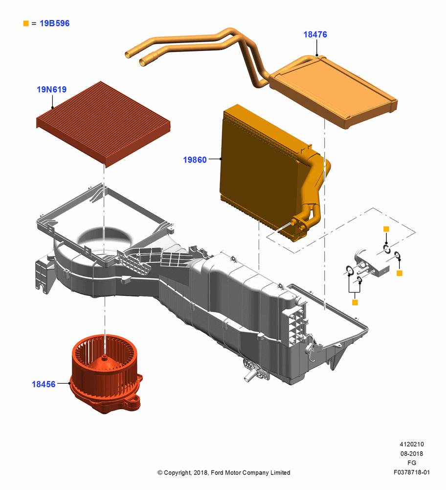 10 - Heater/Air Cond.Internal Components; 26/NOV/2018