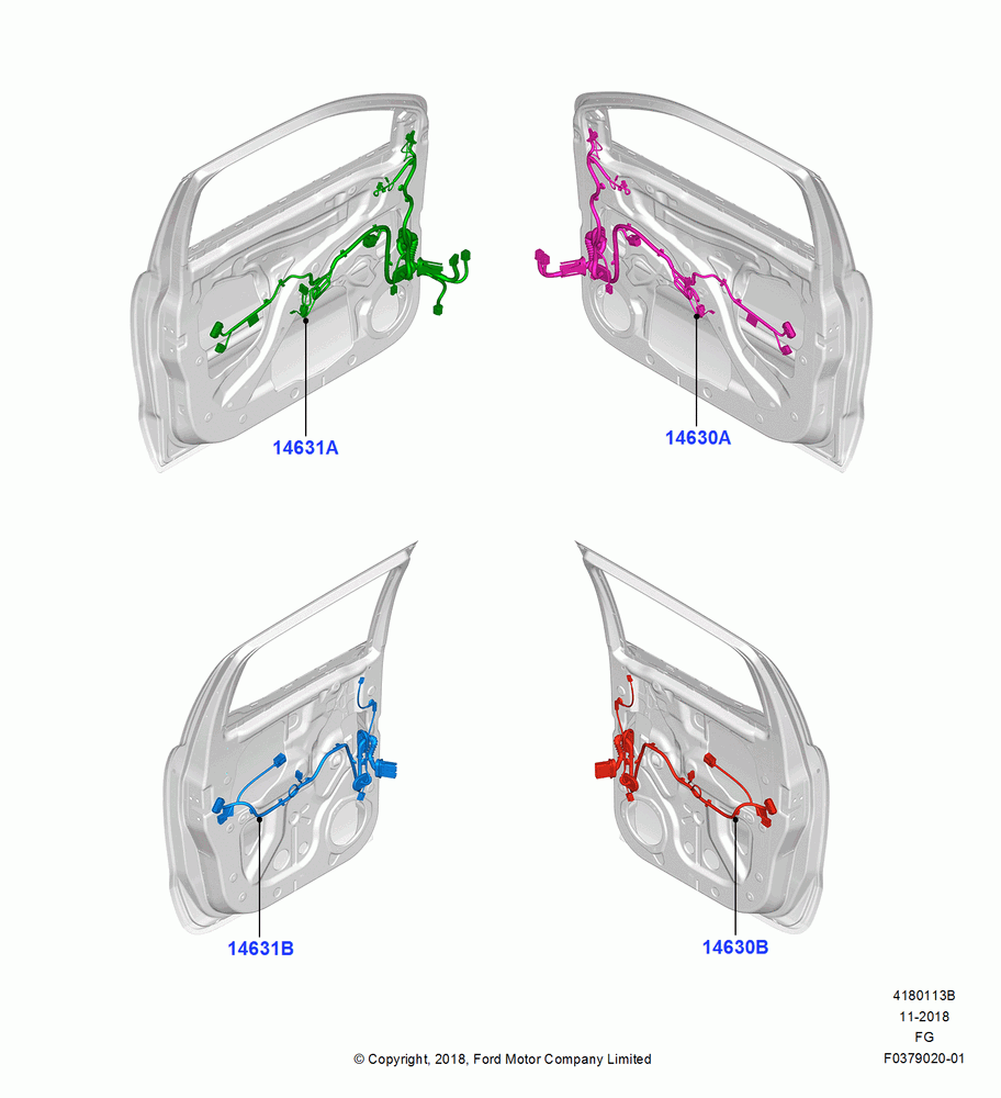 13B - Wiring - Body Closures, Crew Cab; 26/NOV/2018