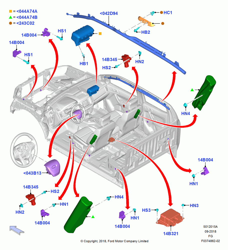 15A - Airbag System, Crew Cab; 26/NOV/2018