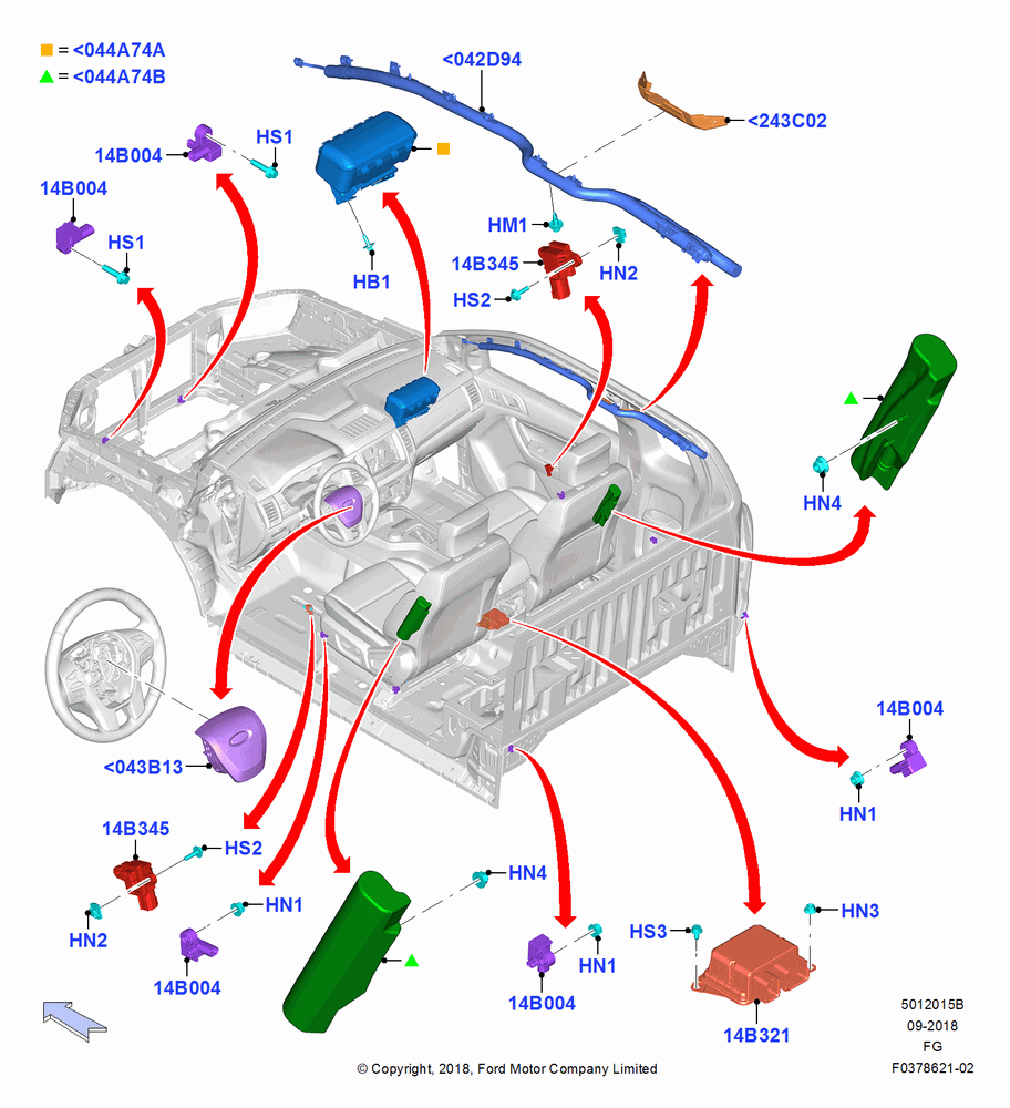 15B - Airbag System, Chassis Cab - RAP, Super Single Cab - RAP; 26/NOV/2018