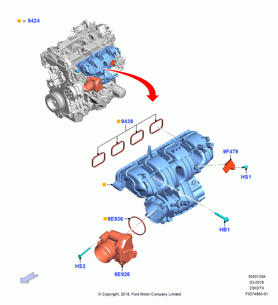 20A - Intake Manifold, 2.3L EcoBoost; 26/NOV/2018