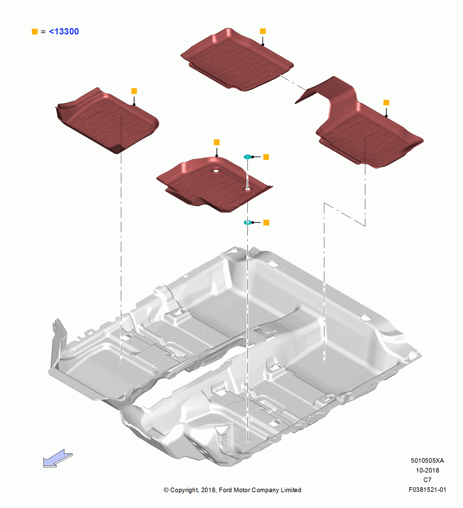 05XA - Floor Trim, Accessory; 04/APR/2016