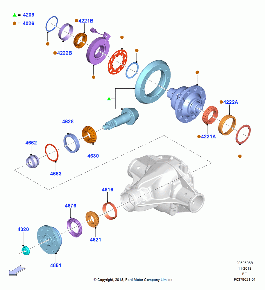 Components - Rear Axle Diff & Carr., Rear Axle Locking Differential
