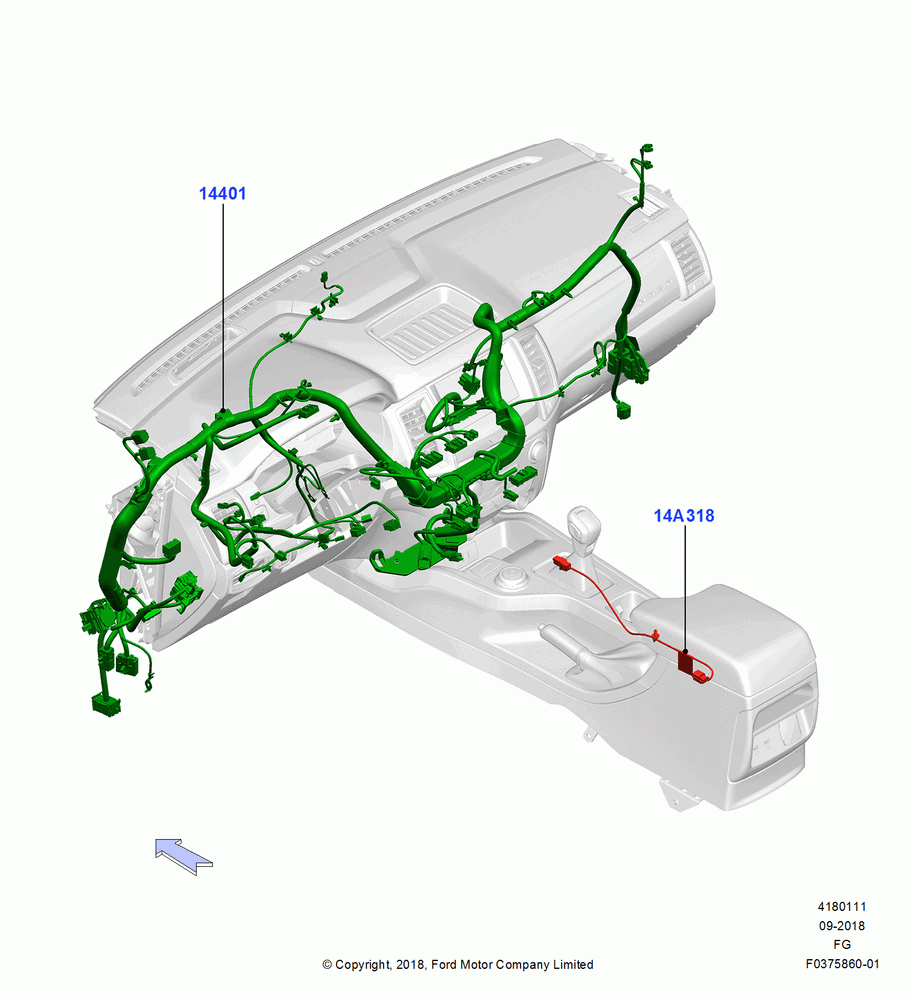 11 - Wiring - Dash And Floor Console; 26/NOV/2018