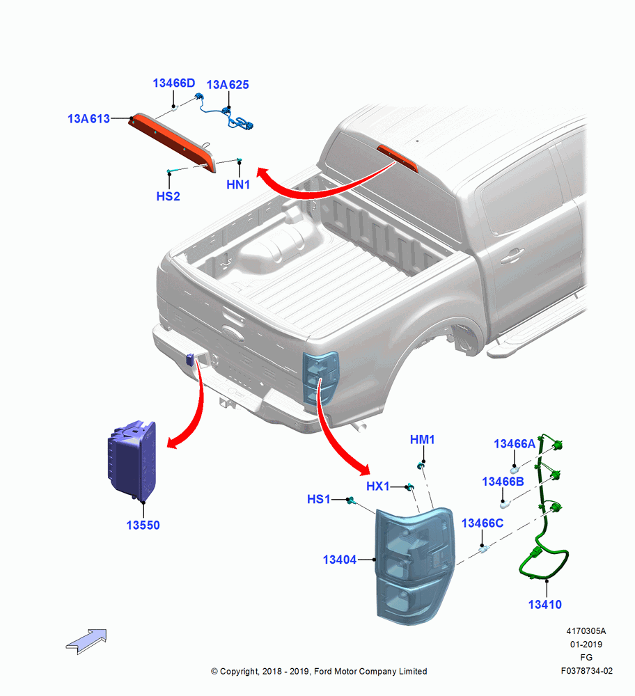 Rear Lamps, Less Blind Spot Information System