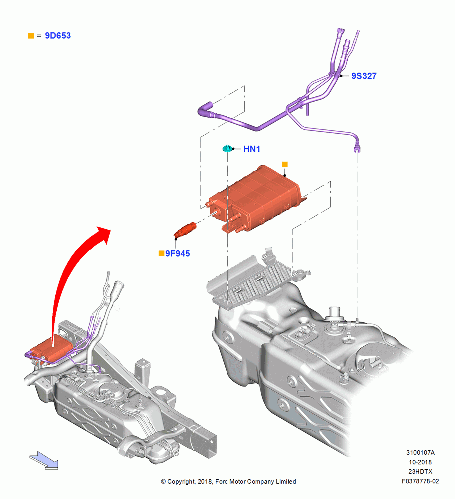 07A - Fuel Vapour System, 2.3L EcoBoost; 26/NOV/2018