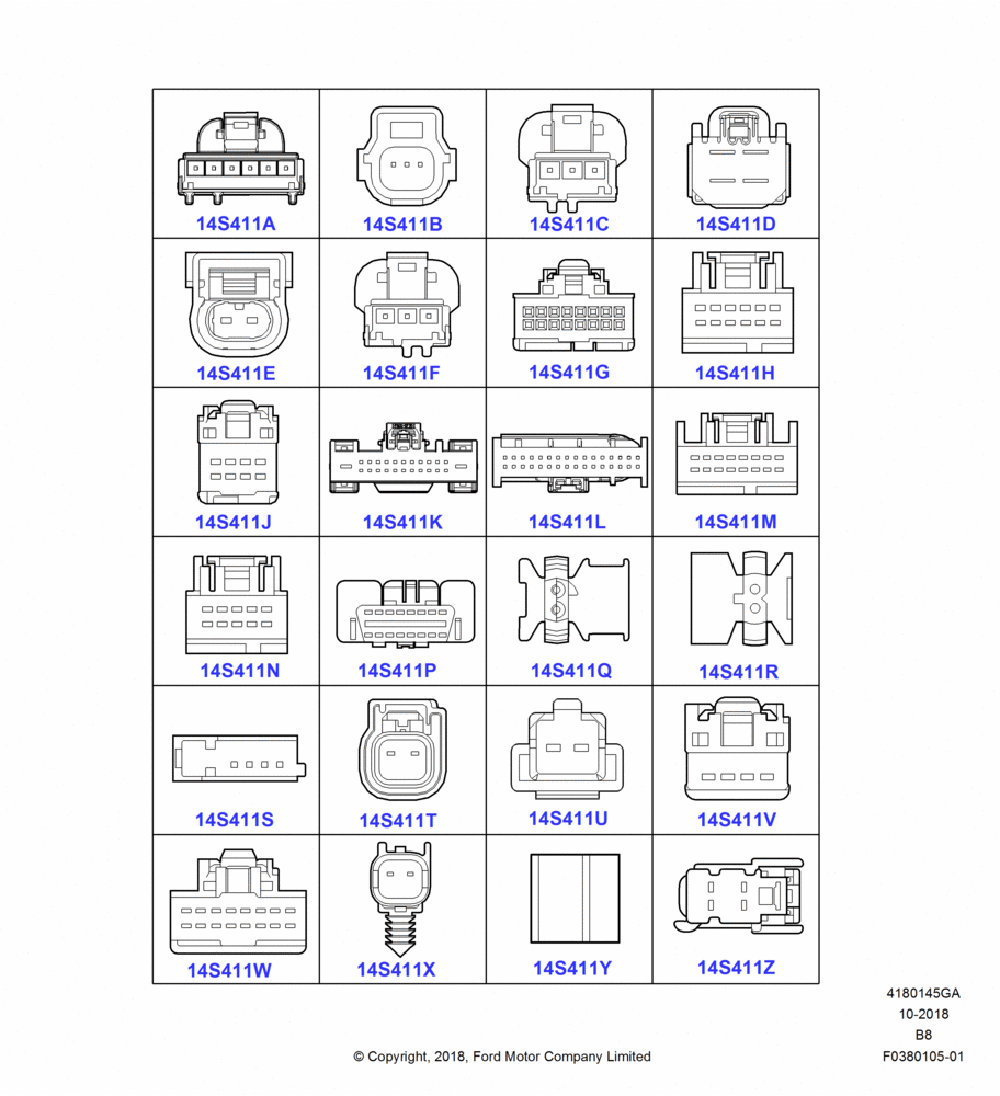 45GA - Pigtail Wiring Kits, Miscellaneous, Page A; 25/SEP/2017