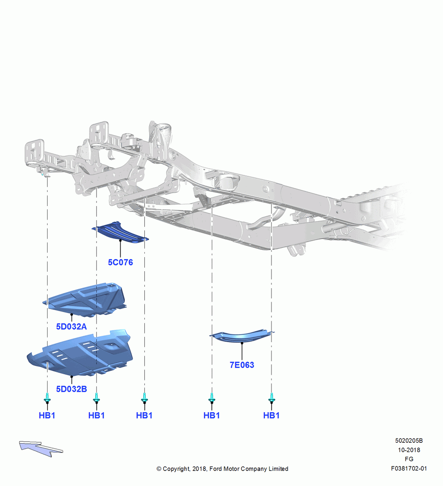 05B - Chassis Frame, Skid Plate; 26/NOV/2018