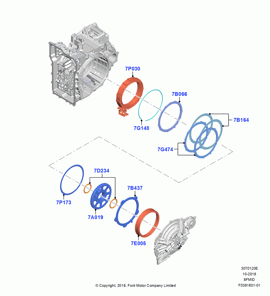 20E - Reverse Clutch and Components, 8 Speed Auto Transmission 8F57, Same As F Clutch; 06/SEP/2018