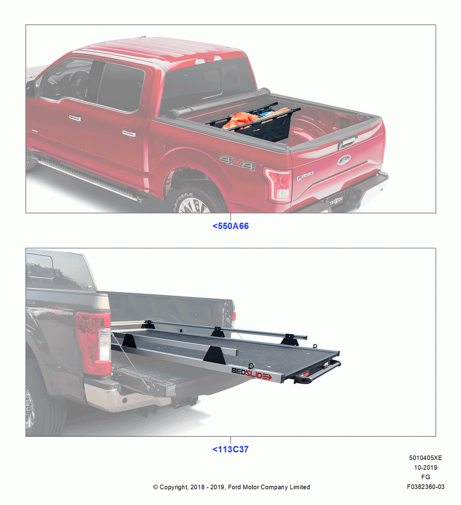 05XE - Pick Up Box/Tailgate and Tonneau, Accessory, Bed Slide, Bed Sling; 26/NOV/2018