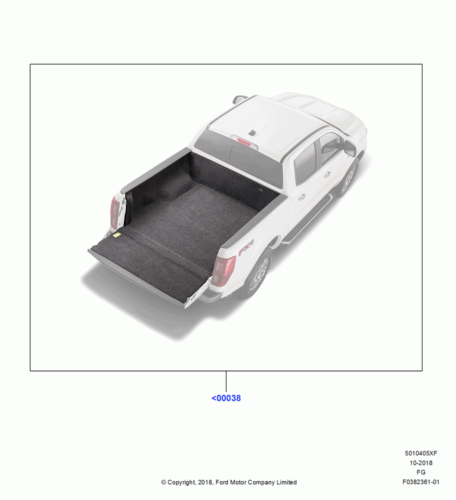 05XF - Pick Up Box/Tailgate and Tonneau, Bed Rugs, Accessory; 26/NOV/2018