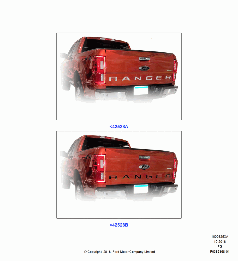 25XA - Body Dress Up Kits - Rear, Accessory, Chrome; 26/NOV/2018