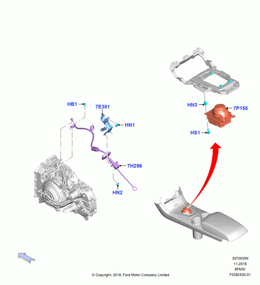 05N - Gear Change-Automatic Transmission, 8 Speed Auto Trans 8F35; 06/SEP/2018