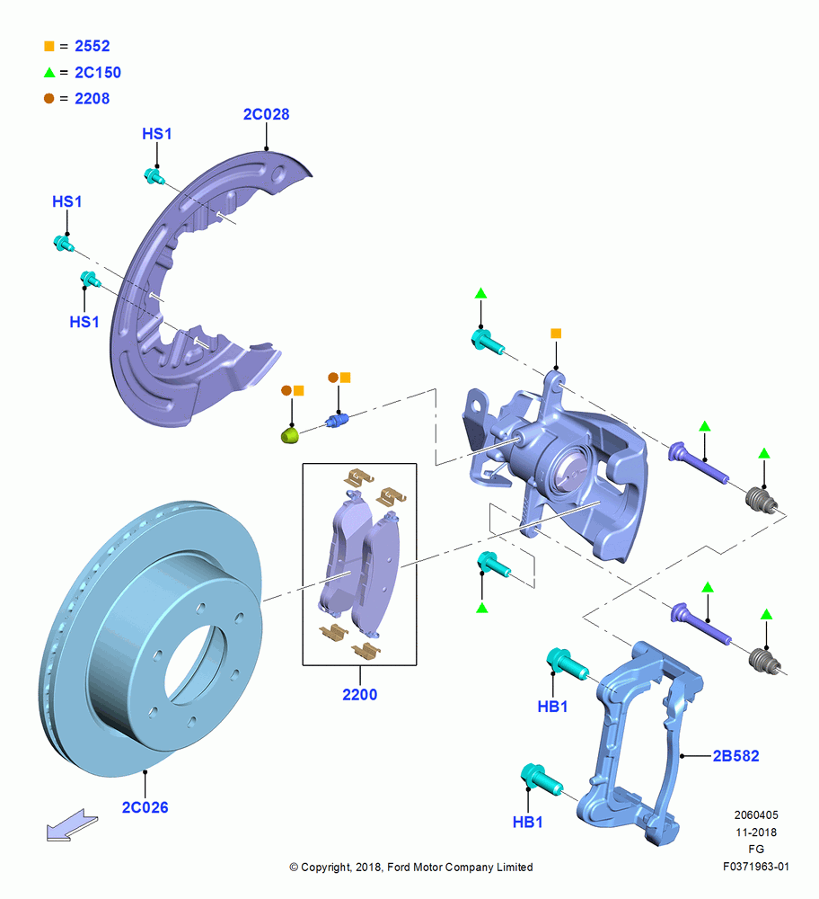 05 - Rear Brake Discs and Calipers; 26/NOV/2018