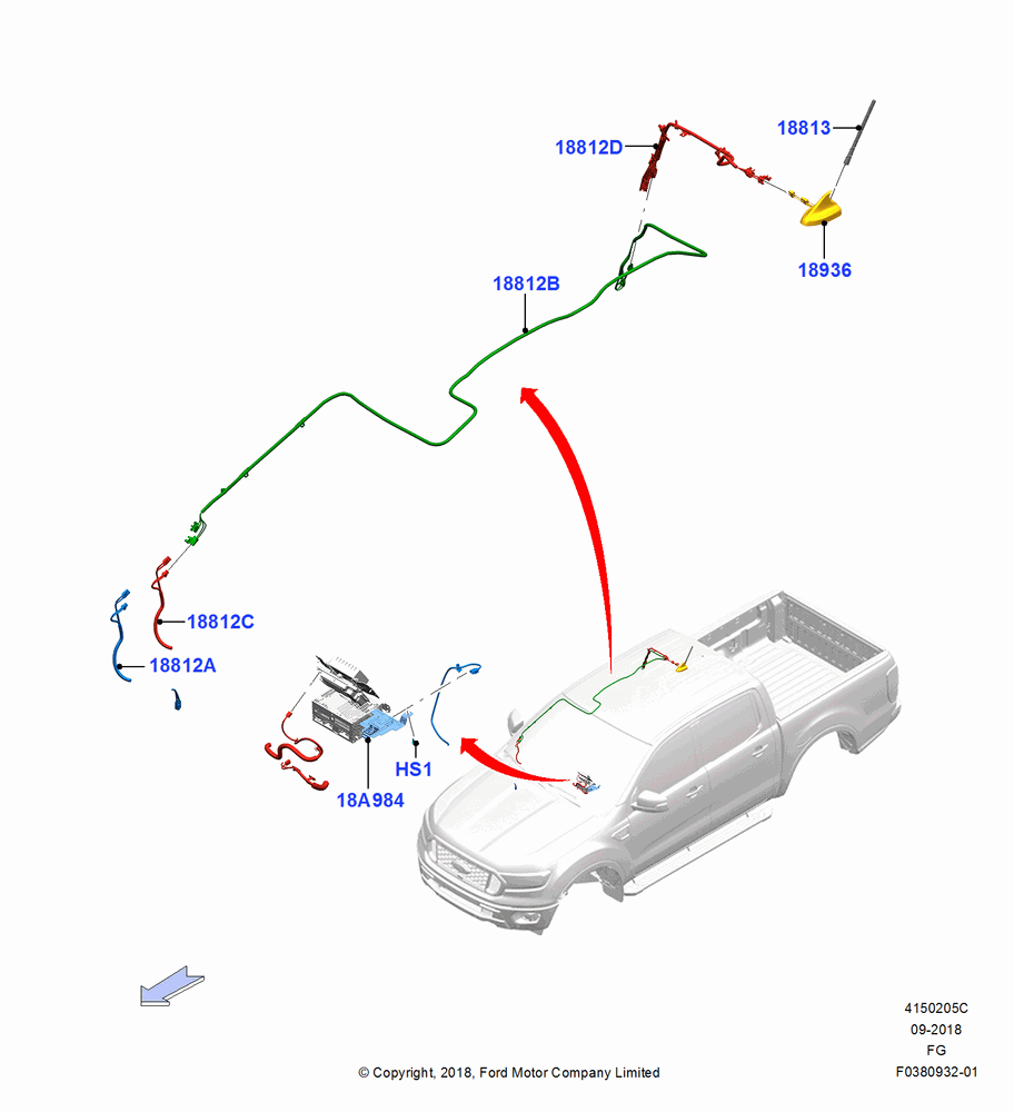 05C - Antenna, Roof Mounted Antenna - AM/FM/GPS; 26/NOV/2018
