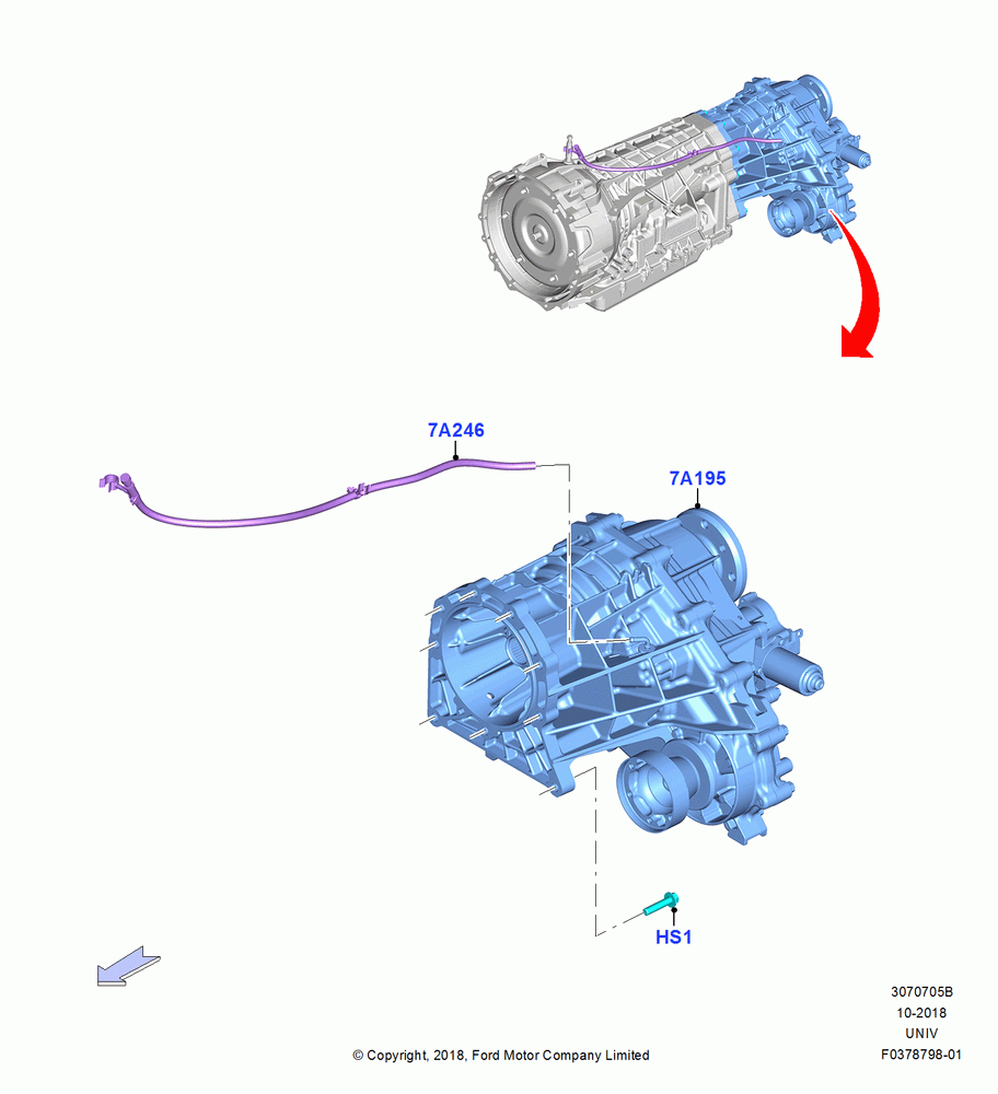 05B - Transfer Drive Case, 4WD, 10 Speed Auto Transmission (10R80); 26/NOV/2018