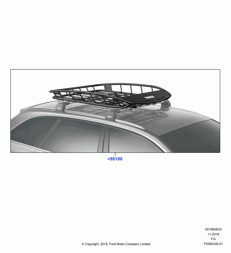 06XD - Accessory Roof Rack Mounting Kits, Accessory, Thule Rack Products, Cargo Basket; 26/NOV/2018