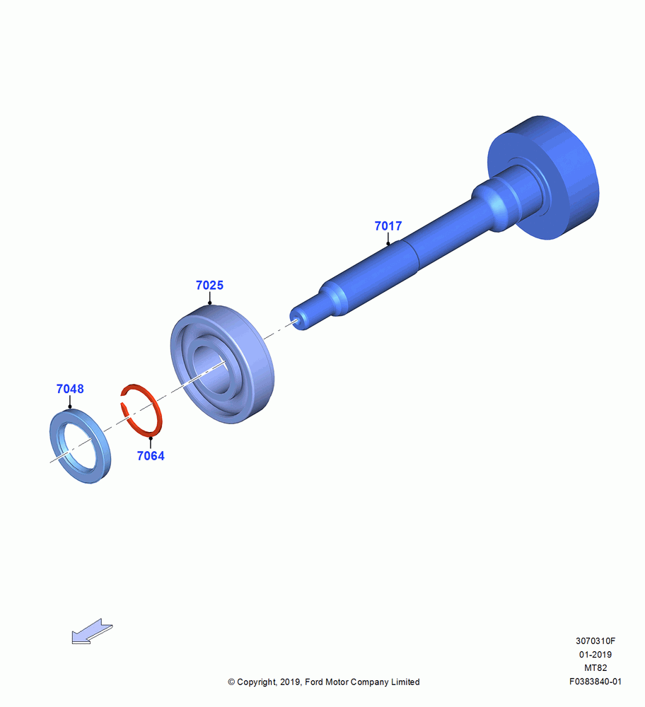 10F - Input Shaft, Gear Sets & Bearings, 2.3L EcoBoost, 6 Speed Manual Transmission-MT82, 2.0 EcoBlue E, 2.0 EcoBlue F; 02/OCT/2017
