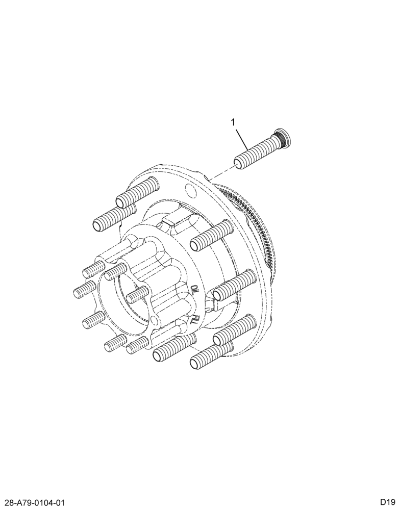 ..HUB,REAR WHEEL , STL,11.25,STL (Intl. 6106867C91)