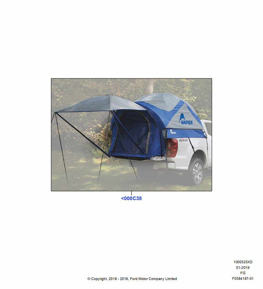 25XD - Body Dress Up Kits - Rear, Accessory, Napier Bed Tent; 26/NOV/2018