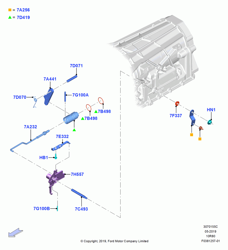 55C - Transmission Control Mechanisms, Mod Hybrid Trnaxle - A10R80-MHT; 06/MAY/2019