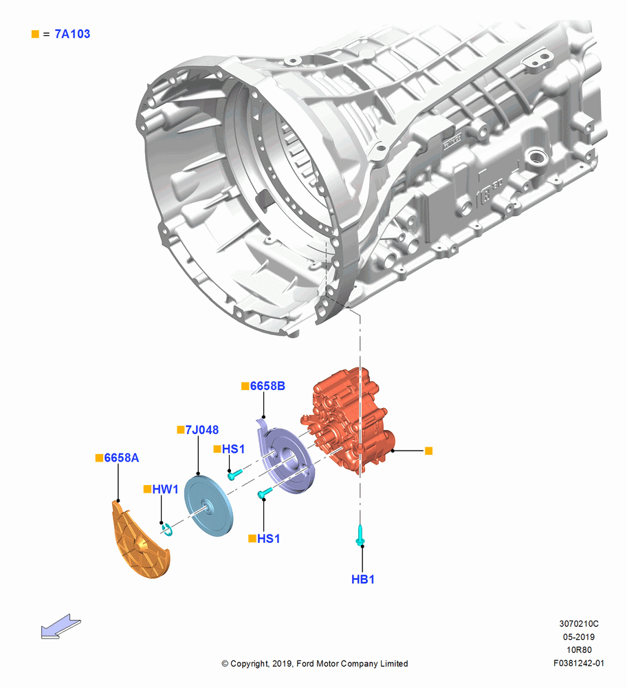 10C - Transmission Pump Assy, 10 Speed Auto Transmission (10R80); 06/MAY/2019