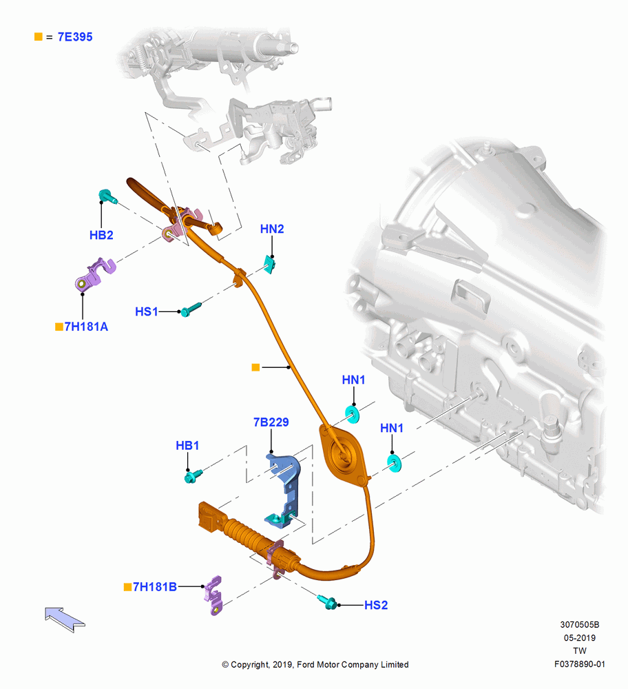 05B - Gear Change-Automatic Transmission, 10 Speed Auto Transmission (10R80); 06/MAY/2019