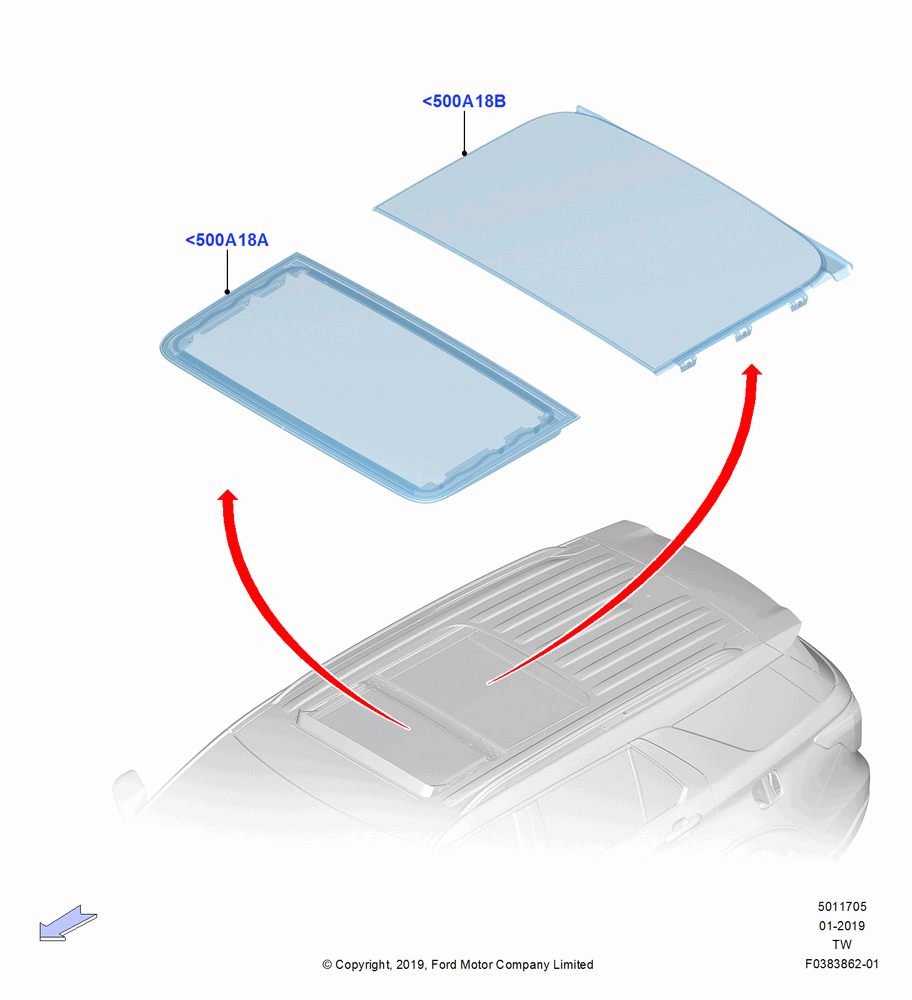 05 - Sliding Roof Panel, With Electric Slide Sunroof; 06/MAY/2019
