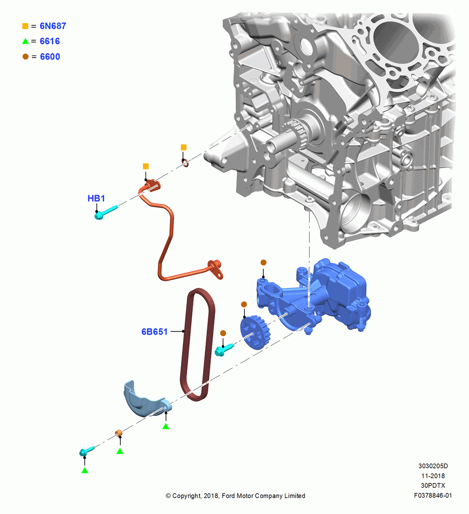 05C - Oil Pump, 3.0L GTDI TC V6 Petrol, 3.0L Nano-D4-G-GTDI-CD6R-PHEV; 06/MAY/2019